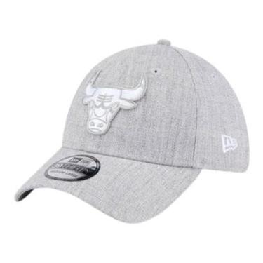 Imagem de Boné New Era 3930 Chicago Bulls Heather Cinza Masculino-Masculino