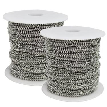 Imagem de Rolos De Corrente Bolinha Prata 2mm P/ Chaveiro - 200 Metros - RUSSO A