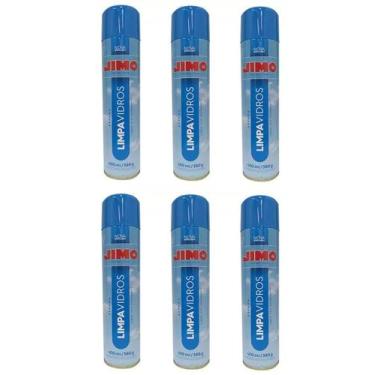 Imagem de Kit 6 Limpa Vidros Jimo 400ml Limpeza Profissional Promoção