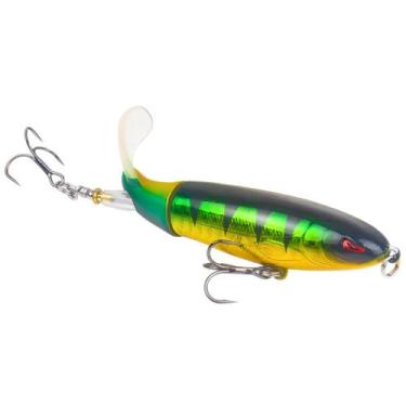 Imagem de Isca Artificial C Hélice Giratoria Whopper Plopper Importada, Verde la