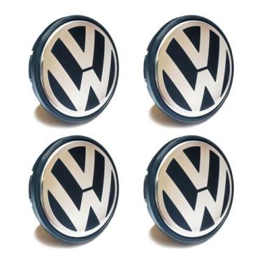 Imagem de Jg 4pçs Calota Centro P/ Roda Original Vw Gol G5 G6 Fox Polo - D CAPS