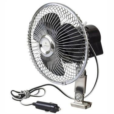 Imagem de Ventilador Carro Caminhão Van Onibus Metal 8 Pol Lythium 12v - Vetor A