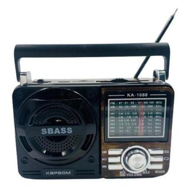 Imagem de Rádio AM FM Portátil Retro Vintage Antigo Lanterna USB Kapbom KA-1088