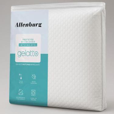 Imagem de Protetor Colchão Solteiro Altenburg Gelatto Malha Impermeável Branco C