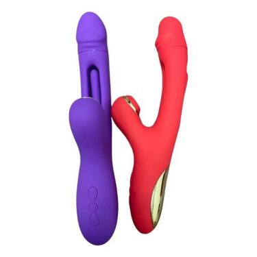 Imagem de Massageador Vibrador Sex Shop íntimo Recarregável com Movimento Vai e 