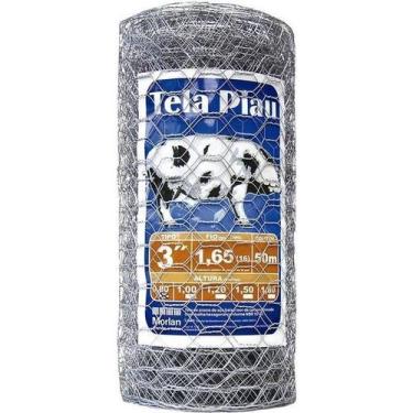 Imagem de Tela Mangueirão Malha 3 Fio 16 0,80m x 50m Morlan