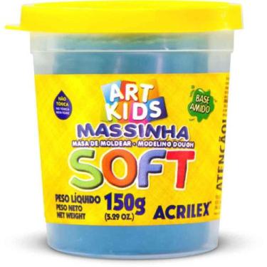 Imagem de Massa para Modelar SOFT 150G.AZUL Bs.amido - Acrilex