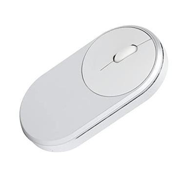Imagem de Mouse óptico, design de rolo de 4 vias 2.4 Ghz sem fio Bluetooth carregável Mouse USB Mouse para escritório para casa(Cinza prateado)