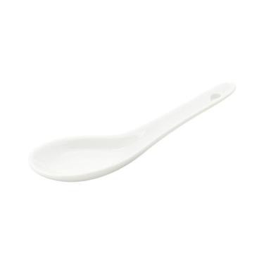 Imagem de Conjunto 6 Colheres Porcelana Finger Food Branco 12X13X4,5Cm