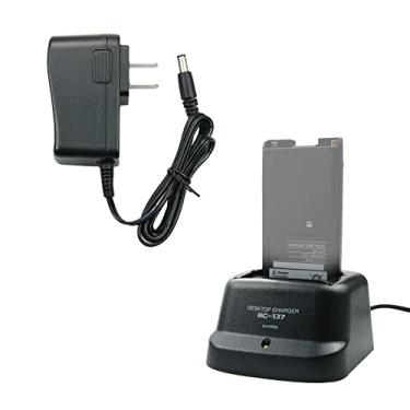 Imagem de Carregador de bateria BP-211 BP-209N 210N BC-137 Base de carregador rápido para ICOM IC-A6E, IC-A24, IC-V8 F21 / 40GT, IC-U82, carregador de walkie talkie IC-V8