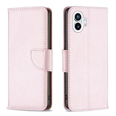 Imagem de For Nothing Phone 1 Litchi Texture Pure Color Leather Phone Case