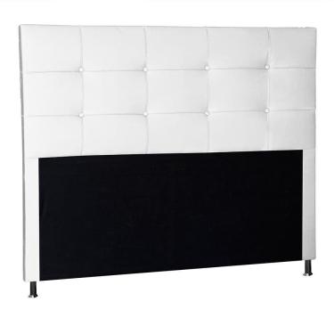 Imagem de Cabeceira Roma 1,95 Cm Cama Box King Suede Branco