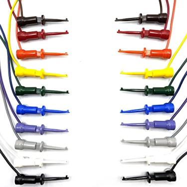 Imagem de E-Z-HOOK Jumper de teste de chumbo micro-gancho 12" (22 AWG PVC - 30,48 cm de comprimento) - Conjunto de 10: cores sortidas (204XM-12-S)