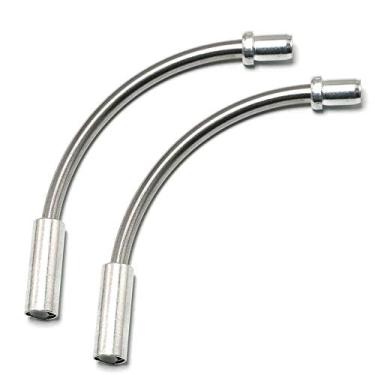 Imagem de PZRT 2 peças Bicicleta V Cano de freio V-Brake Noodles cabo de freio de tração linear mangueira guia 90 graus peças de freio de bicicleta