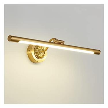 Imagem de ZAKSEM Vanity Lighting Moderno espelho LED luz frontal banheiro à prova d'água anti-neblina montada na parede lâmpada de parede lâmpada de maquiagem decoração interna luminárias luzes de banho (56 cm, neutro o novo
