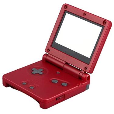 Imagem de OSTENT Capa de substituição de invólucro completo para Nintendo GBA SP Gameboy Advance SP - cor vermelha