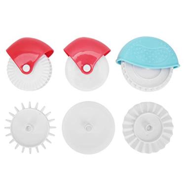 Imagem de Roda de corte de pastelaria Máquina de corte de massa de biscoito Faca de corte Rolo de retenção Cortador de massa manual Ferramenta de cozimento Ferramenta de corte de cozimento de cozinha