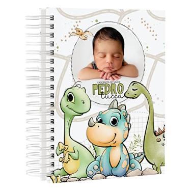 Imagem de Caderneta De Vacinação Atualizada Tema DINO BOY com Foto e Nome