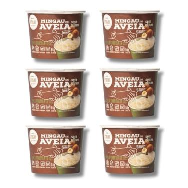 Imagem de Mingau de Aveia Duplo Chocolate Com Avelã, Sem Açúcar Sem Glúten, Sem Leite e Vegano - 06 UNIDADES (pronto em 05 minutos)