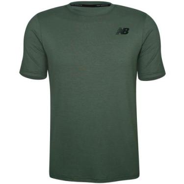Imagem de Camiseta New Balance Tenacity Logo - Masculino - Verde