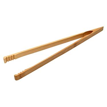 Imagem de Mimo Style Pinça Culinária 36cm, Feita Inteiramente em Bambu Ecológico. Tenha Mais Precisão Para Empratar Pratos, Perfeitas Auxiliares Para Restaurantes, Padarias, Bares e Muito Mais