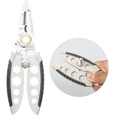 Imagem de 7-Polegada descascador de fio multiuso, ferramenta de descascador de fio 2024 novo 10-em-1 descascadores de fio elétrico com cortador fof fio elétrico/940 (Size : 2 Pcs)