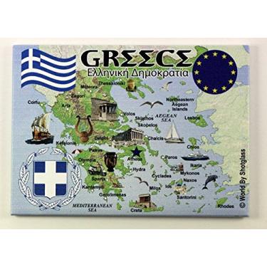 Imagem de Greece EU Series Souvenir Fridge Magnet 6.4cm X 8.9cm