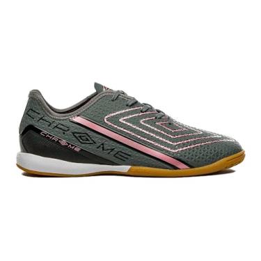 Imagem de Chuteira Masculina Futsal Chrome Grafite Preto Rosa Umbro U01FB005004-810