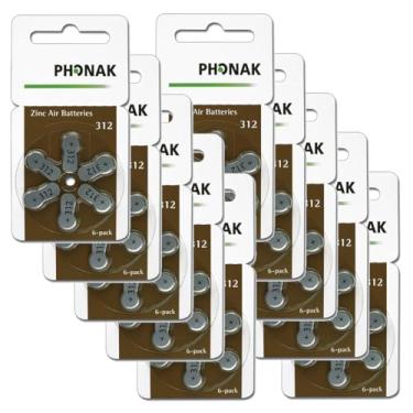 Imagem de Phonak Baterias de aparelho auditivo Mercury Free Size 312 Zinc Air (60 baterias)