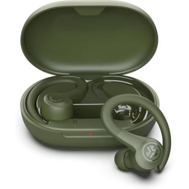 Imagem de Waillynice Para fones de ouvido de treino sem fio com chamadas claras C3, design esportivo seguro de gancho, 32 horas de reprodução Bluetooth e 3 configurações de som equalizador (verde)