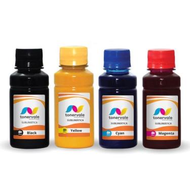 Imagem de Kit 4 Tinta Sublimatica Para Epson L395 L396 L380 T664 de 100ml - Tone
