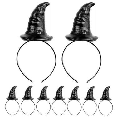 Imagem de Kit 10 Tiaras de Bruxa Forma de Chapéu Lembrancinha de festa - Toy Mas