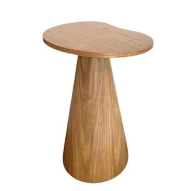 Imagem de Mesa Lateral Orgânica Freijó 51 cm - Linn Design Decor