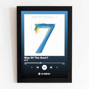 Imagem de Quadro com Moldura Spotify Álbum Map Of The Soul:7 BTS Tam. 15X21cm