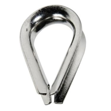 Imagem de Sapatilha p/ Amarração de Cabos 2mm em Aço Inox - 32x20 - Noster