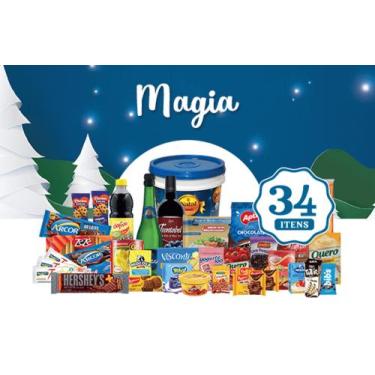 Imagem de cesta de natal magia 34 itens - supermf