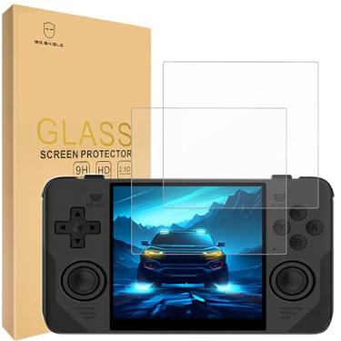 Imagem de Mr.Shield Protetor de tela compatível com Powkiddy RGB30 [vidro temperado] [pacote com 2] [vidro japonês com dureza 9H]