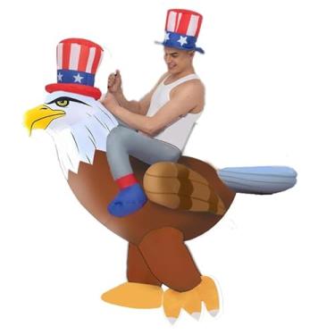Imagem de SVNVIOZ Fantasias infláveis para adultos, fantasia de Halloween Eagle Air, vestido engraçado para homens e mulheres, traje de festa de Halloween