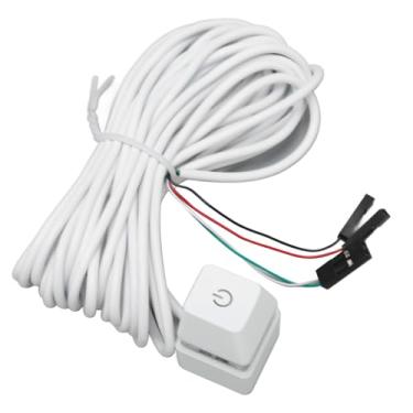 Imagem de Botão Liga/desliga para Computador, Interruptor de Alimentação para Computador de Mesa, Acessórios para Pc, Adaptador de Controle de Fonte de Alimentação, Interruptor de Host do