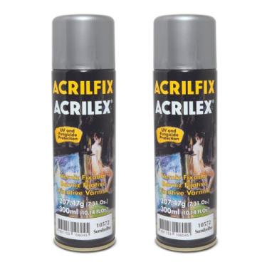 Imagem de Kit 2x vernizes acrilfix verniz semi brilhante 300ml acrilex