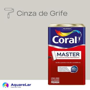 Imagem de Coral Master Fosco 16L, CINZA GRIFE
