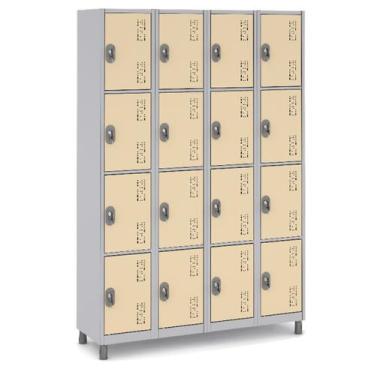 Imagem de Roupeiro Aço 16 Portas 19113041Cm - W3, Creme