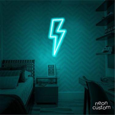 Imagem de luminaria letreiro Neon Led Raio 40x15 luminoso decoração p/ selfie - 