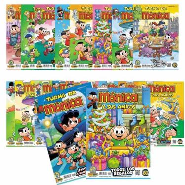 Imagem de Kit Gibi Turma da Mônica HQ Espanhol e Português 20un Panini, Turma da