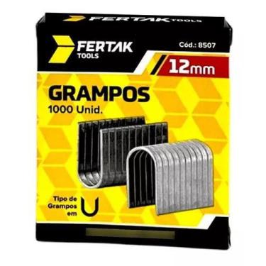 Imagem de Grampo P/ Grampeador Tapeceiro Pregar Madeira Tipo U 12mm - FERTAK