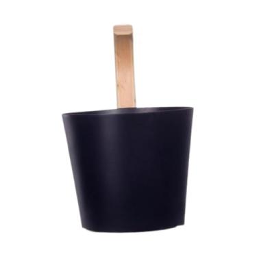 Imagem de Gralara Balde de sauna com concha Acessórios para sauna, 5L resistente Banheira Barril Chuveiro Balde Sauna Equipamento Armazenamento Recipiente para banho