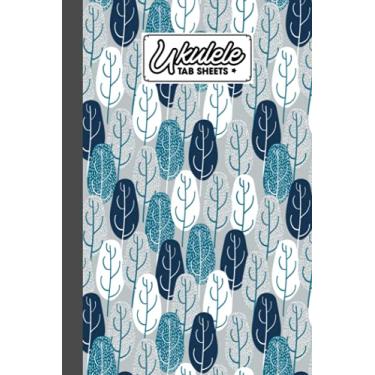 Imagem de Ukulele Tab Sheets: Ukulele Chord Diagrams / Blank Ukulele Tablature Notebook With Leaf Cover by Nicolas Paul