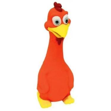 Imagem de Brinquedo Mordedor Pet Galinho Latoy Látex Cachorros Gatos Oferta