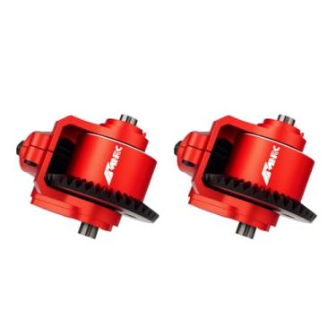 Imagem de NMNRC 2PCS 37T 13T Differential Diff Gear Case Cover Kit for Arrma 1/10 Senton Vorteks Granite Bigrock 3S BLX Typhon Infraction 550 Mega Kraton Outcast 4S BLX Upgrades Part Red