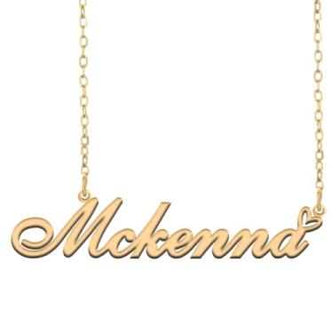 Imagem de A168A Colar de nome personalizado personalizado personalizado colar de nome banhado para mãe filha amizade feminino dia dos namorados aniversário de Natal ano novo, Metal, Sem pedras preciosas